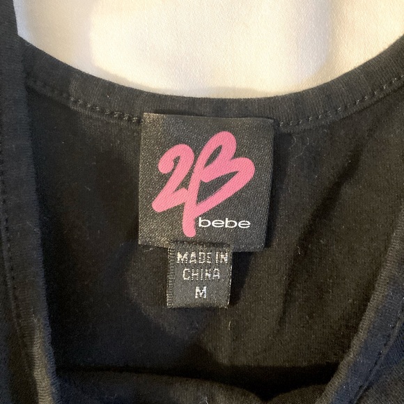 2B Black Studded Women's Crop Top size M - Picture 3 of 6